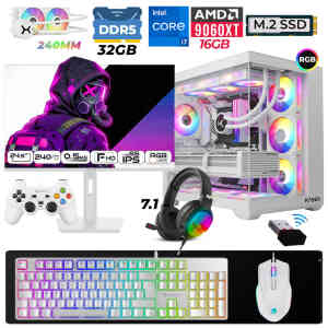 Xaser Moon X160 i7 14700F 32GB DDR5 Ram 1TB M.2 NVMe SSD 16GB RTX9060 XT Sıvı Soğutmalı 24,5