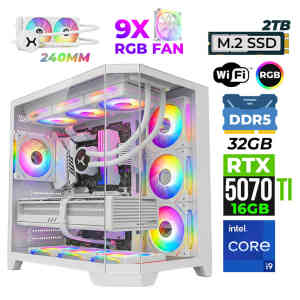Xaser Pearl X60 i9 14900KF 32GB DDR5 Ram 2TB M.2 NVMe SSD 16GB RTX5070Ti Oyuncu Render Tavsiye Sistem - XASER