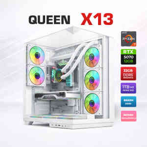 Xaser Queen X13 Ryzen 7 7800X3D 32GB DDR5 Ram 1TB M.2 NVMe SSD 12GB RTX5070 Sıvı Soğutmalı Oyuncu Bilgisayarı - XASER