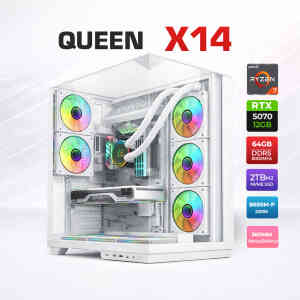 Xaser Queen X14 Ryzen 7 7800X3D 64GB DDR5 Ram 2TB M.2 NVMe SSD 12GB RTX5070 Sıvı Soğutmalı Oyuncu Bilgisayarı - XASER