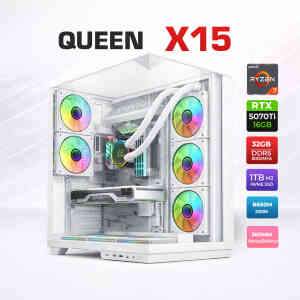 Xaser Queen X15 Ryzen 7 9800X3D 32GB DDR5 Ram 1TB M.2 NVMe SSD 16GB RTX5070Ti Sıvı Soğutmalı Oyuncu Bilgisayarı - XASER