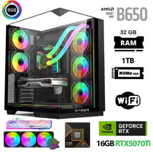 Xaser Queen X7 Ryzen 7 9800X3D 32GB Ram 1TB M.2 NVMe SSD 16GB RTX5070Ti Sıvı Soğutmalı Oyuncu Bilgisayarı - XASER