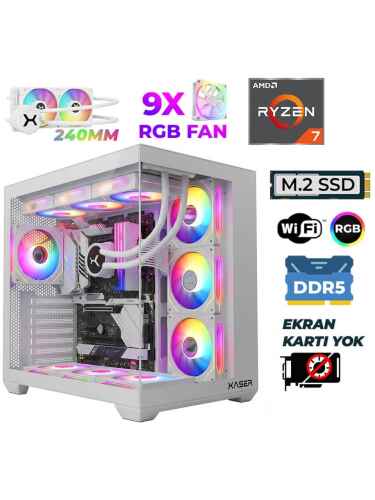 Xaser Raze X220 Ryzen 7 9800X3D 16GB DDR5 Ram 512GB M.2 NVMe SSD Sıvı Soğutmalı Hazır Tavsiye Sistem - 1
