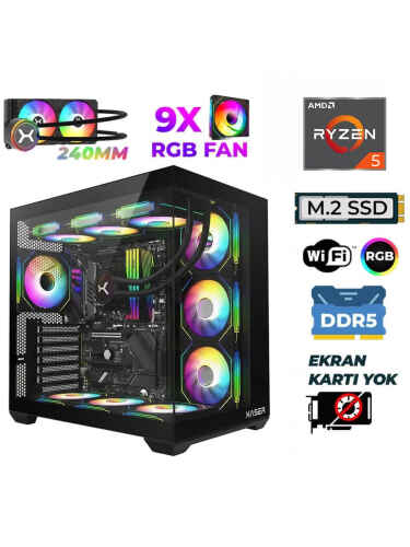Xaser Raze X320 Ryzen 5 7500X3D 16GB DDR5 Ram 1TB M.2 NVMe SSD Hazır Tavsiye Sistem - 1