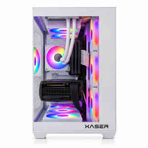 Xaser Shiny X90 Ryzen 5 7500F 32GB DDR5 Ram 1TB M.2 NVMe SSD 8GB RTX5060 Sıvı Soğutmalı Oyuncu Bilgisayarı - 3