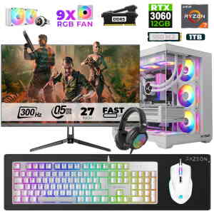 Xaser Star X440 Ryzen 7 7800X3D 32GB Ram 1TB M.2 NVMe SSD 12GB RTX3060 27