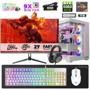 Xaser Star X460 Ryzen 7 7800X3D 16GB Ram 1TB M.2 NVMe SSD 8GB RTX5060 27