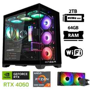 Xaser Sword X32 Pro Ryzen 7 5700X 64GB Ram 2TB M.2 NVMe SSD 8GB RTX4060 Sıvı Soğutmalı Oyuncu Bilgisayarı - XASER