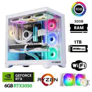 Xaser Sword X70 Ryzen 7 5700X 32GB Ram 1TB M.2 NVMe SSD 6GB RTX3050 Sıvı Soğutmalı Oyuncu Bilgisayarı - XASER