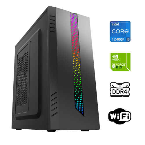 Xaser Tetrix X2 i5 12400F 16GB Ram 512GB M.2 NVMe SSD 2GB GT610 Ekran Kartı Ofis Hazır Sistem - 1