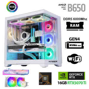Xaser Velox x40 Ryzen 7 7700 64GB DDR5 Ram 2TB M.2 NVMe SSD 16GB RTX5070Ti Masaüstü Oyuncu Bilgisayarı - XASER