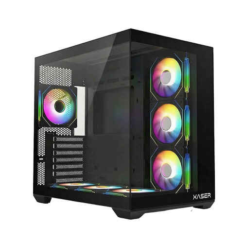 XASER XR20 Siyah RGB Tempered Glass USB 3.0 ATX Mid Tower Kasa - 1