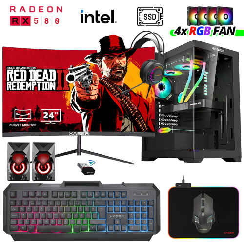 Xaser Xsr1011 i5 7400 32GB Ram 256GB SSD 8GB RX580 Ekran Kartı 24