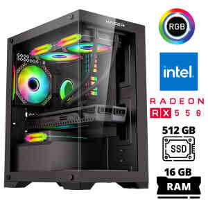 Xaser Xsr1014 i5 7400 16GB Ram 512GB SSD 4GB RX550 Ekran Kartı Oyun Hazır Sistem - XASER
