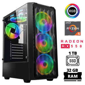 Xaser Xsr1028 Ryzen 5 3600 32GB Ram 1TB SSD 4GB RX550 Oyun Hazır Sistem - XASER