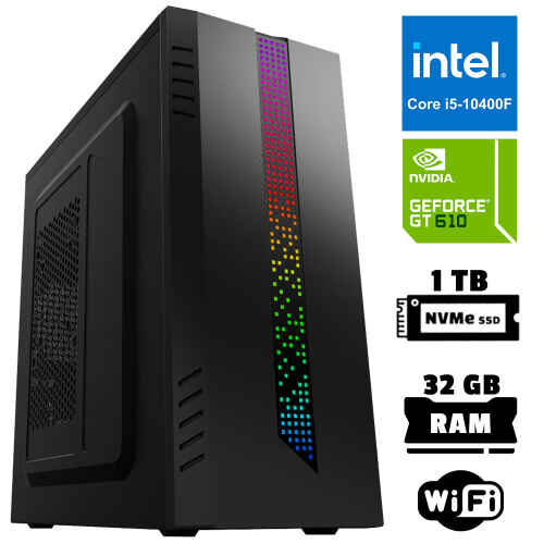 Xaser Xsr1049 i5 10400F 32GB Ram 1TB M.2 NVMe SSD 2GB GT610 Ekran Kartı Ofis Hazır Sistem - 1