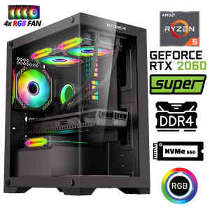 Xaser Xsr1077 Ryzen 5 3600 32GB Ram 1TB M.2 NVMe SSD 8GB RTX2060 SUPER Oyun Hazır Sistem - XASER