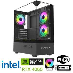 Xaser Xsr1104 i7 14700F 32GB DDR5 Ram 1TB M.2 NVMe SSD 8GB RTX4060 Oyuncu Masaüstü Bilgisayarı - XASER