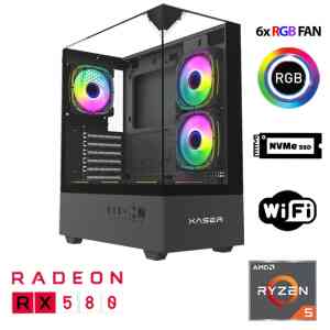 Xaser Xsr1111 Ryzen 5 5600 32GB Ram 1TB M.2 NVMe SSD 8GB RX580 Oyun Hazır Sistem - XASER