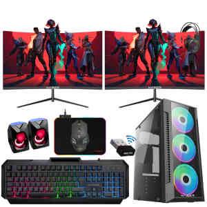 Xaser Xsr1185 Ryzen 5 5500 16GB Ram 256GB M.2 NVMe SSD 4GB GT740 23.8 100Hz Dual Curved Oyuncu Tavsiye Sistem - XASER