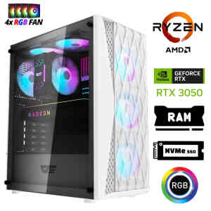 Xaser Xsr1197 Ryzen 5 5500 32GB Ram 1TB M.2 NVMe SSD 6GB RTX3050 Masaüstü Oyuncu Bilgisayarı - XASER