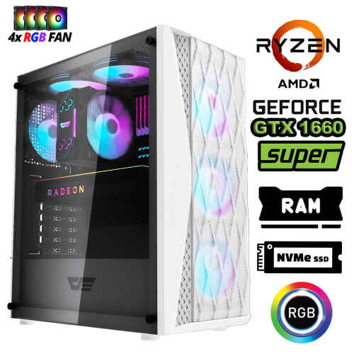 Xaser Xsr1199 Ryzen 5 5500 16GB Ram 512GB M.2 NVMe SSD 6GB GTX1660 Super Oyuncu Tavsiye Sistem - 1
