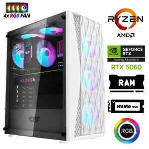 Xaser Xsr1206 Ryzen 7 5700x 32GB Ram 1TB M.2 NVMe SSD 8GB RTX5060 Masaüstü Oyuncu Bilgisayarı - Xaser