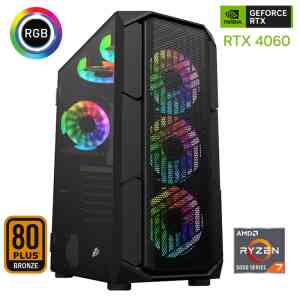Xaser Xsr484 Ryzen 7 5700x 32GB Ram 512GB M.2 NVMe SSD 8GB RTX4060 Ekran Kartı Oyun Bilgisayarı - XASER