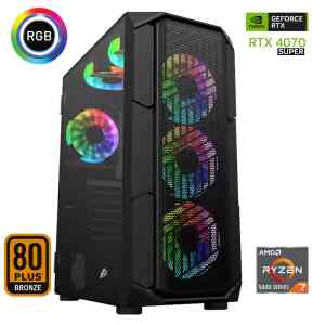 Xaser Xsr637 Ryzen 7 5700x 16GB Ram 512GB M.2 NVMe SSD 12GB RTX4070 SUPER Ekran Kartı Oyun Hazır Sistem - XASER
