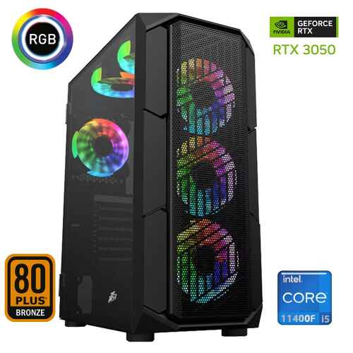 Xaser Xsr649 i5 11400F 16GB Ram 512GB M.2 NVMe SSD 6GB RTX3050 Ekran Kartı Oyun Hazır Sistem - 1