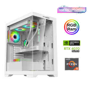 Xaser Xsr819 Ryzen 5 5600 16GB Ram 512GB M.2 NVMe SSD 12GB RTX4070 SUPER 27Curved 180Hz Sıvı Soğutma Oyuncu Tavsiye Sistem - 2