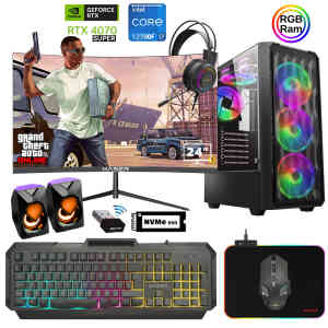 Xaser Xsr888 i7 12700F 16GB Ram 512GB M.2 NVMe SSD 12GB RTX4070 SUPER 23.8 180Hz Curved Oyuncu Tavsiye Sistem - Xaser