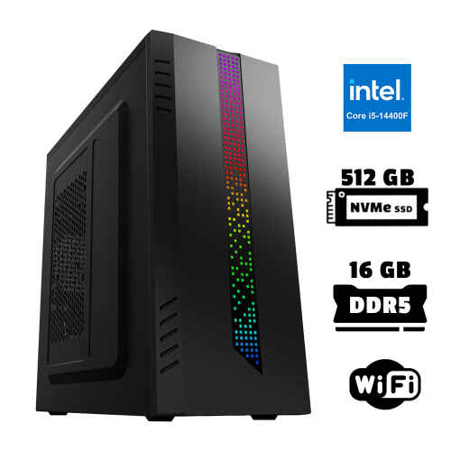 Xaser Xsr942 i5 14400F 16GB DDR5 Ram 512GB M.2 NVMe SSD 2GB GT610 Ofis Hazır Sistem - 1