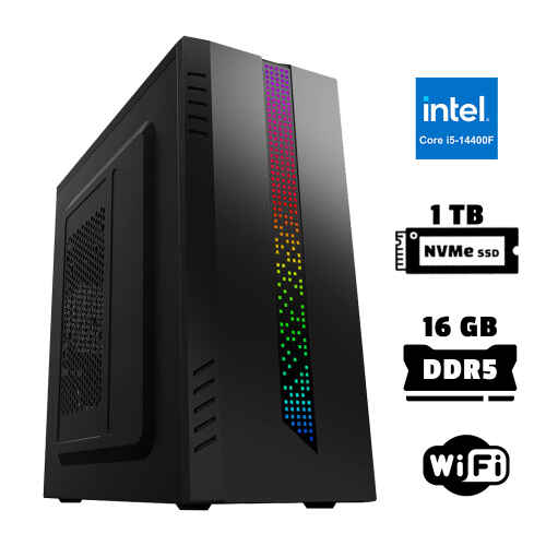 Xaser Xsr943 i5 14400F 16GB DDR5 Ram 1TB M.2 NVMe SSD 2GB GT610 Ofis Hazır Sistem - 1