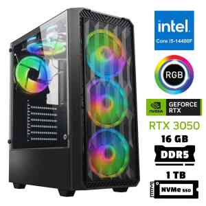 Xaser Xsr945 i5 14400F 16GB DDR5 Ram 1TB M.2 NVMe SSD 6GB RTX3050 Masaüstü Oyuncu Bilgisayarı - XASER