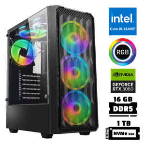 Xaser Xsr947 i5 14400F 16GB DDR5 Ram 1TB M.2 NVMe SSD 12GB RTX3060 Masaüstü Oyuncu Bilgisayarı - XASER