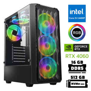 Xaser Xsr948 i5 14400F 16GB DDR5 Ram 512GB M.2 NVMe SSD 8GB RTX4060 Masaüstü Oyuncu Bilgisayarı - XASER