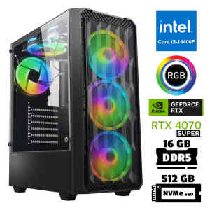 Xaser Xsr952 i5 14400F 16GB DDR5 Ram 512GB M.2 NVMe SSD 12GB RTX4070 SUPER Oyuncu Tavsiye Sistem - Xaser