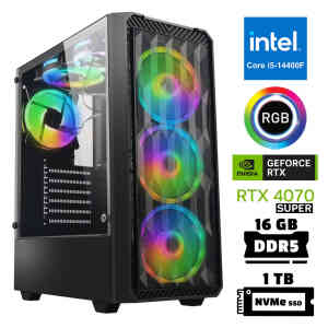 Xaser Xsr953 i5 14400F 16GB DDR5 Ram 1TB M.2 NVMe SSD 12GB RTX4070 SUPER Oyuncu Tavsiye Sistem - Xaser