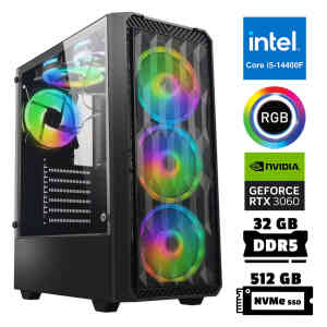 Xaser Xsr956 i5 14400F 32GB DDR5 Ram 512GB M.2 NVMe SSD 12GB RTX3060 Masaüstü Oyuncu Bilgisayarı - XASER