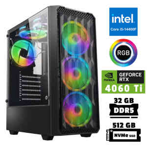 Xaser Xsr960 i5 14400F 32GB DDR5 Ram 512GB M.2 NVMe SSD 8GB RTX4060 Ti Masaüstü Oyuncu Bilgisayarı - XASER